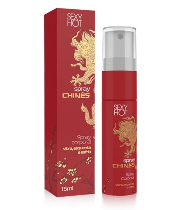 Spray Chinês Gel Excitante 3 Em 1 Vibra Esquenta e Esfria 15ml Sexy Hot