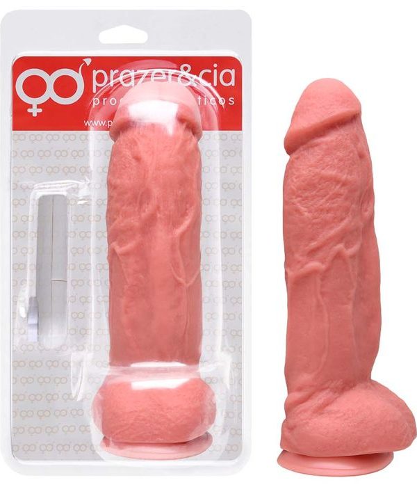 Pênis Borracha Vibro Externo 23,3 X 5,6Cm