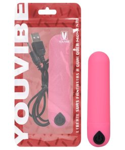 Bullet Wireless Com 10 Modos De Vibração Via App Vibe Toys - pink
