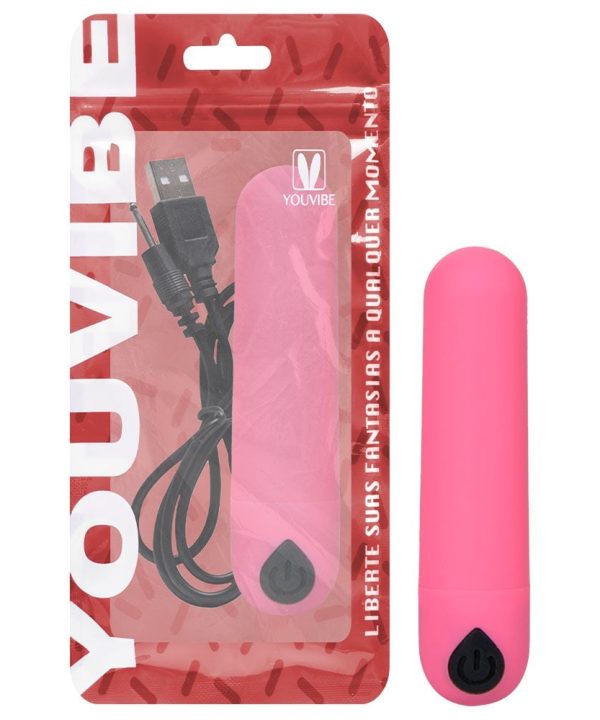 Bullet Wireless Com 10 Modos De Vibração Via App Vibe Toys - pink