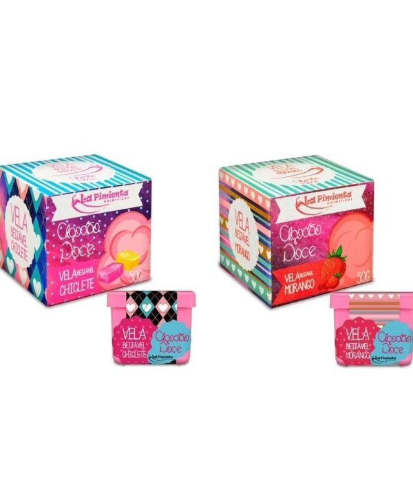 Vela Beijável Algodão Doce - CHICLETE