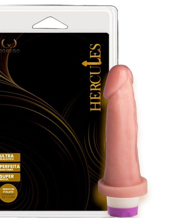 Érebo – Vibrador Realístico 17 x 4,5 cm – Intensidade Variável e Toque Flexível