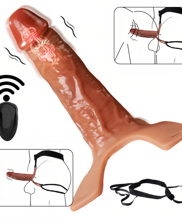 Cinta Peniana Realística Com Controle Remoto
