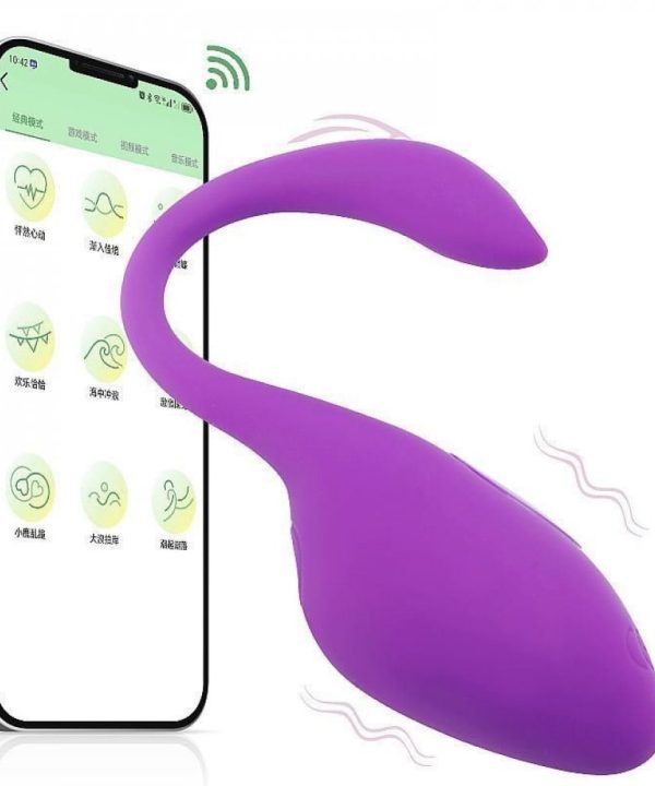 Vibrador Bullet App Ruby 10 - roxo