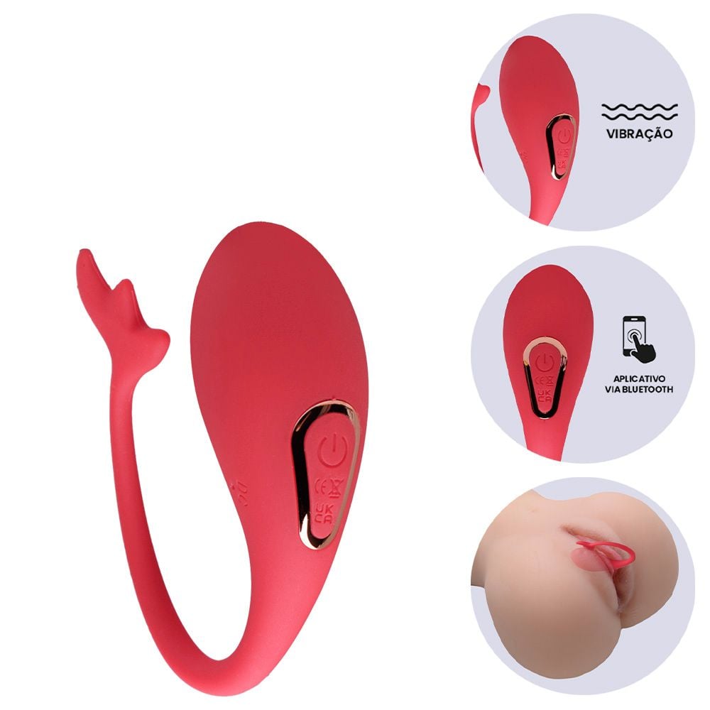 O Grego Sex Shop 7 Estimulador Ponto G Controle App Bernice - VERMELHO - Imagem 7
