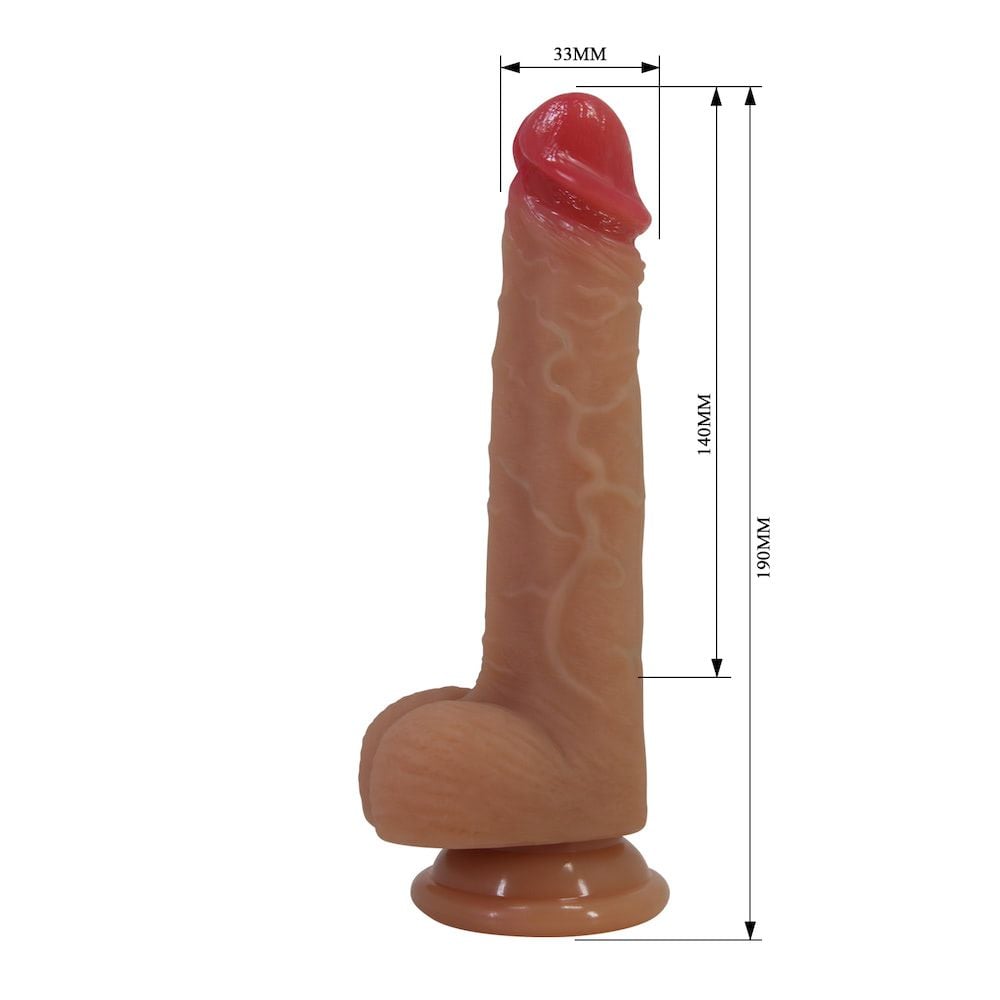 O Grego Sex Shop 5 Pênis Realístico Silicone Ventosa 19 X 3,3Cm Jovita Vipmix - Imagem 5