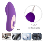 O Grego Sex Shop 6 Vibrador de calcinha por aplicativo silicone 9modos 9F - ROXO - Imagem 6