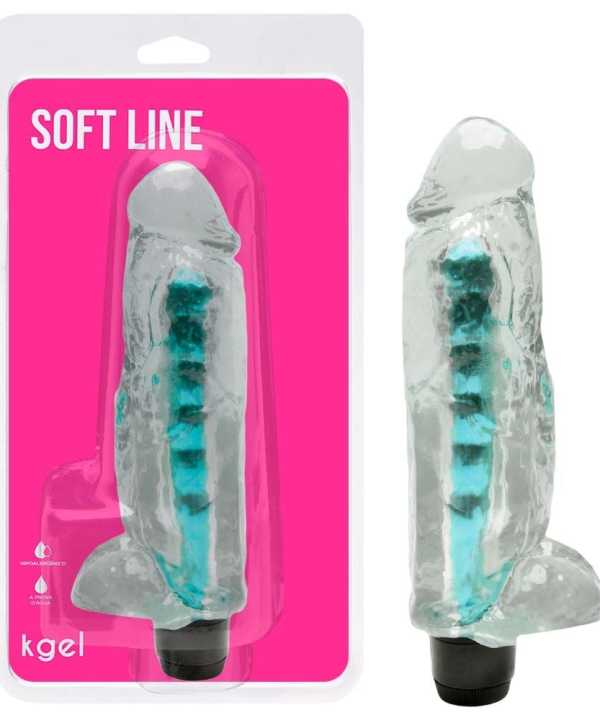 Pênis Vibrador Jelly 18,5 X 4,5Cm Multivelocidade