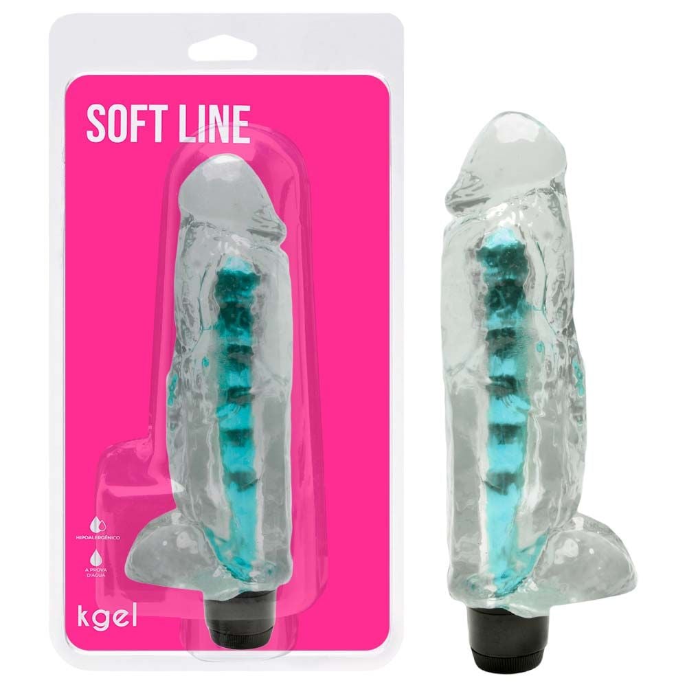 O Grego Sex Shop 1 Pênis Vibrador Jelly 18,5 X 4,5Cm Multivelocidade