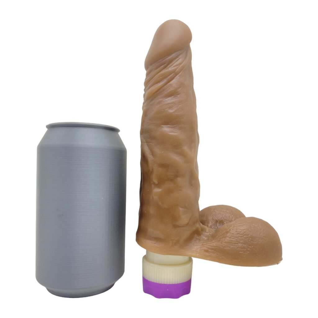O Grego Sex Shop 6 HÉRCULES ÁJAX – PRÓTESE REALÍSTICA 17,5 x 4,5 CM COM VIBRO – CHOCOLATE - Imagem 6