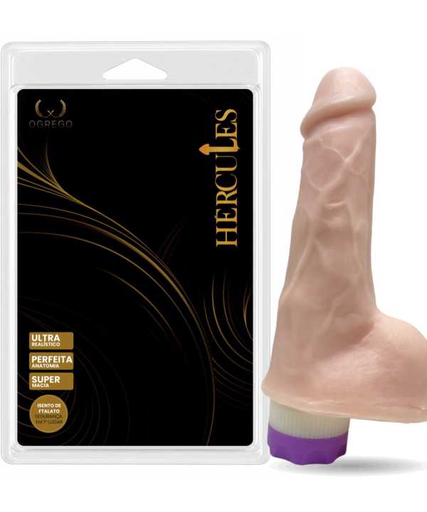 HÉRCULES ADÔNIS – PRÓTESE REALÍSTICA 16 x 4 CM COM VIBRO – ROSA