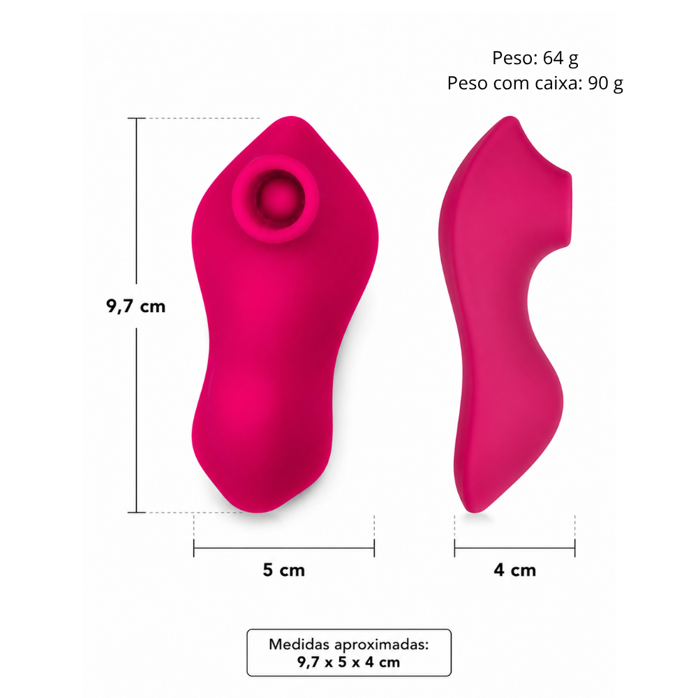 O Grego Sex Shop 4 Vibrador de calcinha por aplicativo silicone 9modos L9 - PINK - Imagem 4