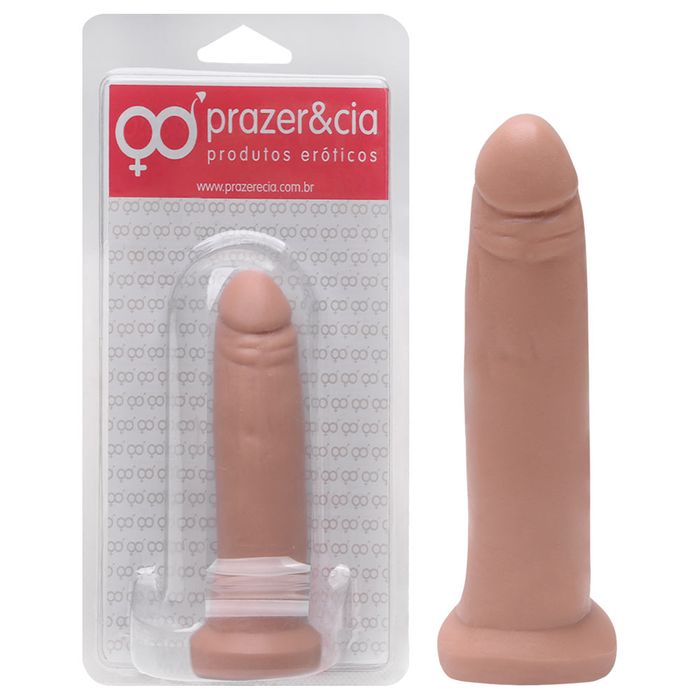 O Grego Sex Shop 1 Pênis De Borracha Maciça 12,4 X 3,1Cm - bege