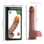 O Grego Sex Shop 9 Pênis Realístico vai e vem com aquecimento e controle remoto (17cm) - Imagem 9