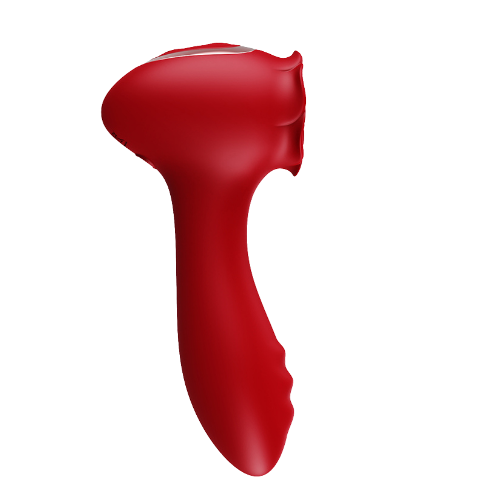 O Grego Sex Shop 7 Vibrador duplo em formato de rosa com esfera giratória - VERMELHO - Imagem 7