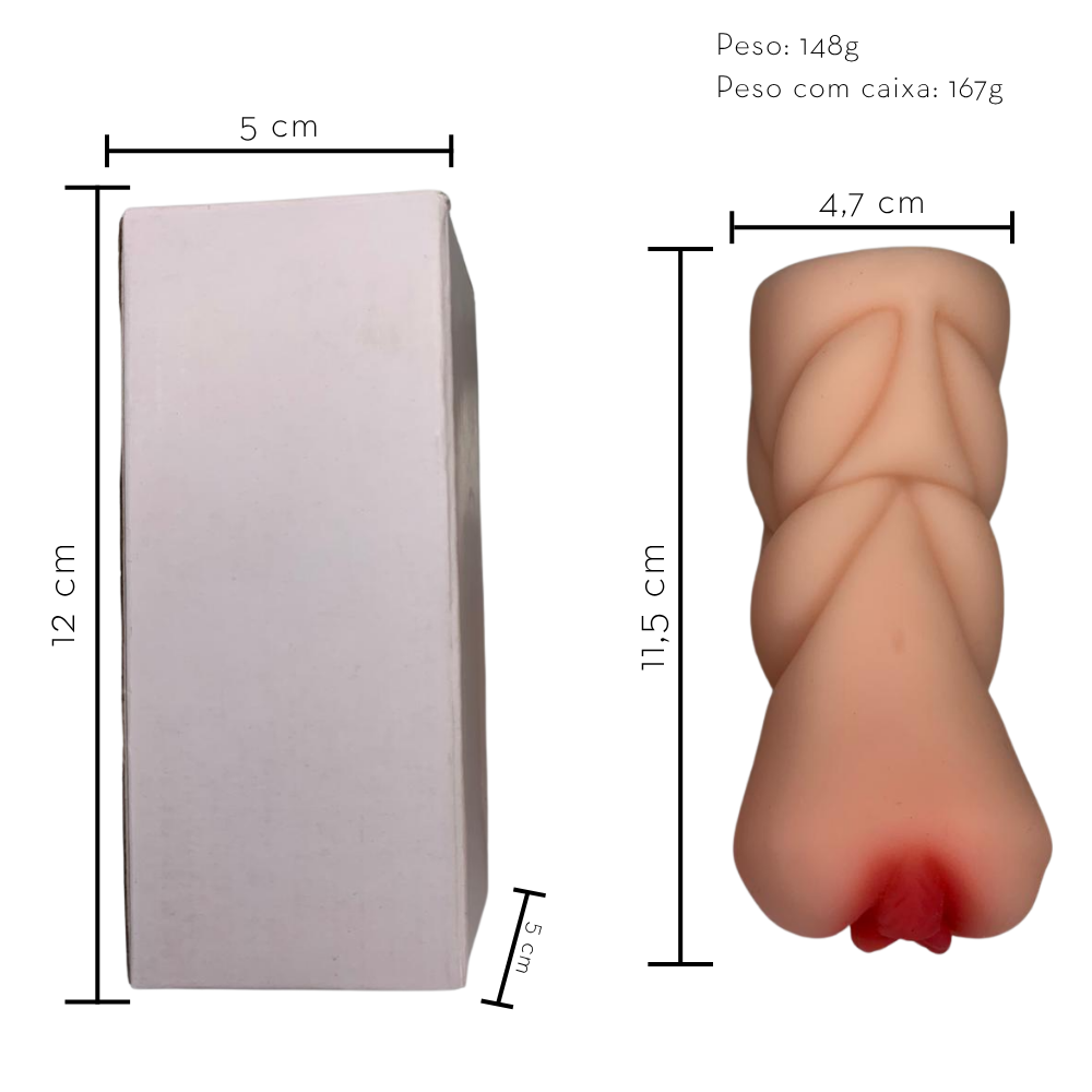 O Grego Sex Shop 3 Masturbador masculino 11,5 x 4,7 cm - Imagem 3