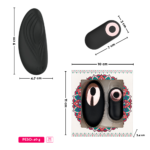 O Grego Sex Shop 5 Vibrador de calcinha por aplicativo silicone 9modos 9F - ROXO - Imagem 5