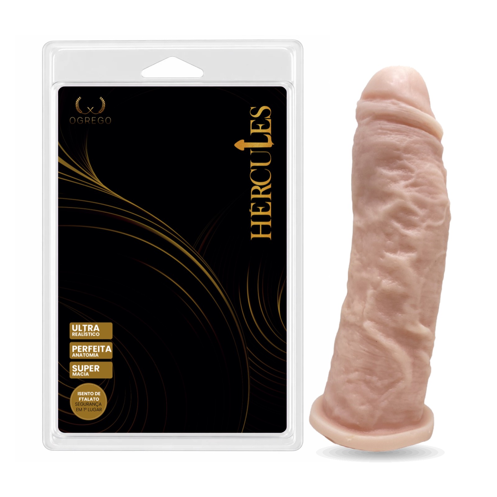 O Grego Sex Shop 1 HÉRCULES MINOTAURO – PRÓTESE REALÍSTICA MACIÇA 19 x 5 CM – ROSA