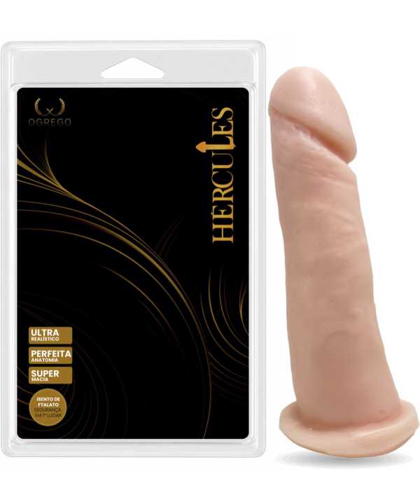 HÉRCULES NARCISO – PRÓTESE REALÍSTICA MACIÇA 14 x 3,5 CM – ROSA