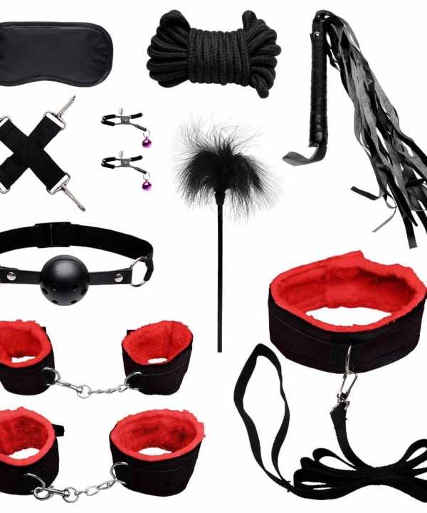 Kit Sado Bondage Black Wolf - VERMELHO