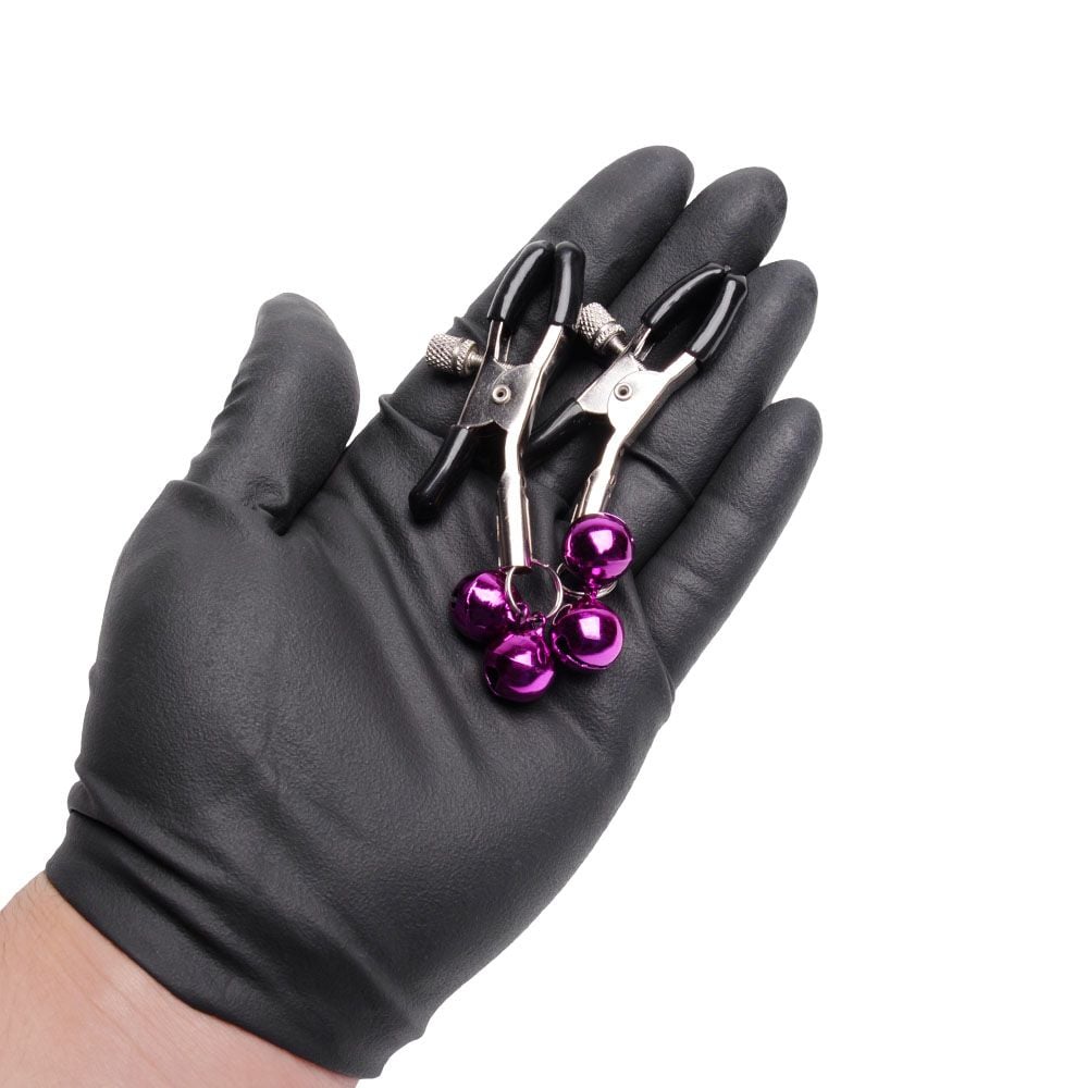 O Grego Sex Shop 4 Prendedor Mamilo Sino Color Sexy Import - ROXO - Imagem 4