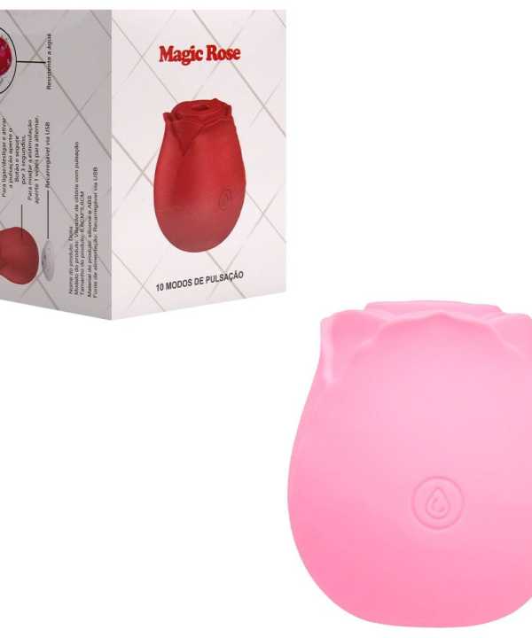 Rosa Estimuladora de Clitóris 10 Pulsações Sexy Import - Rosa