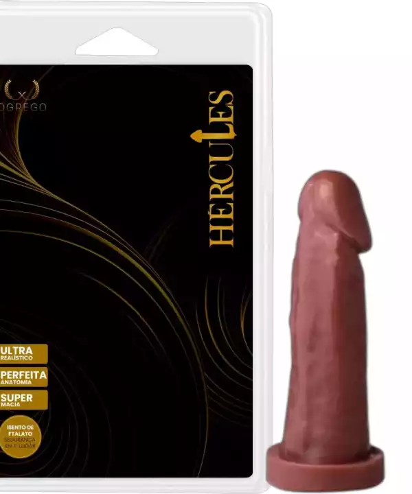 Pênis Maciço Hércules – Érebo 17 x 4 cm - CHOCOLATE
